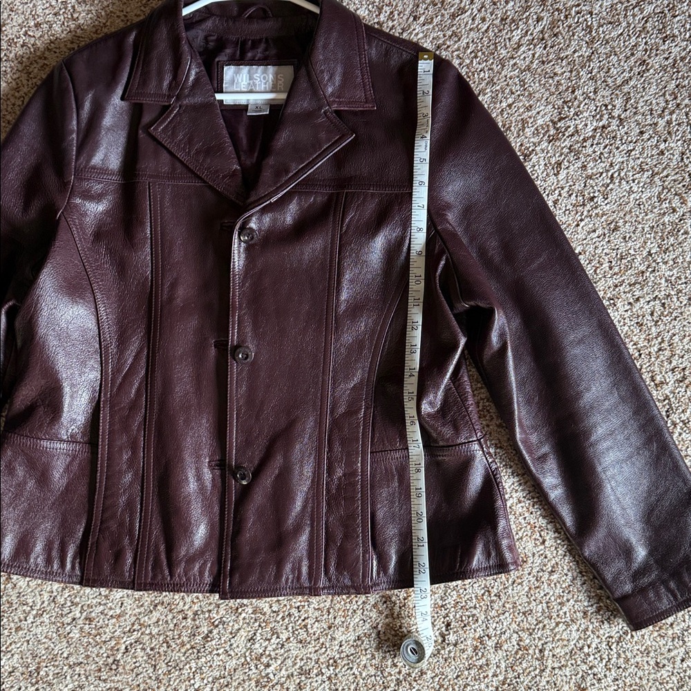 Wilsons Leather MAXIMA Women's Dark Brown Leather Jacket, XL - Picture 7 of 12